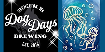 Glowing Jelly Fish Paint Night | Dog Days Brewing