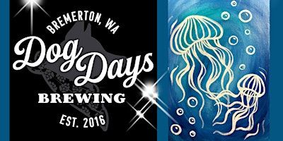 Glowing Jelly Fish Paint Night | Dog Days Brewing