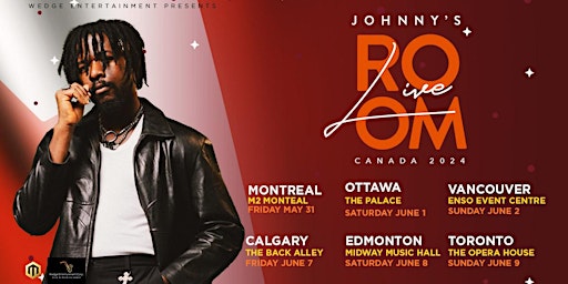 Johnnydrille TOUR 2024 OTTAWA: Multi-talented rock R&B, afrobeat vocalist | The Palace