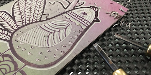 Linocut printing (2 week course) | peacock: a workshop for art