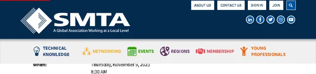 SMTA 猶他州博覽會與技術論壇 2024 | 鹽湖城大學公園萬豪酒店, 猶他州, 美國