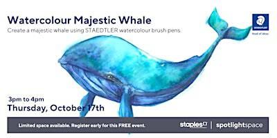 Watercolour Majestic Whale | Staples Ottawa Store 131