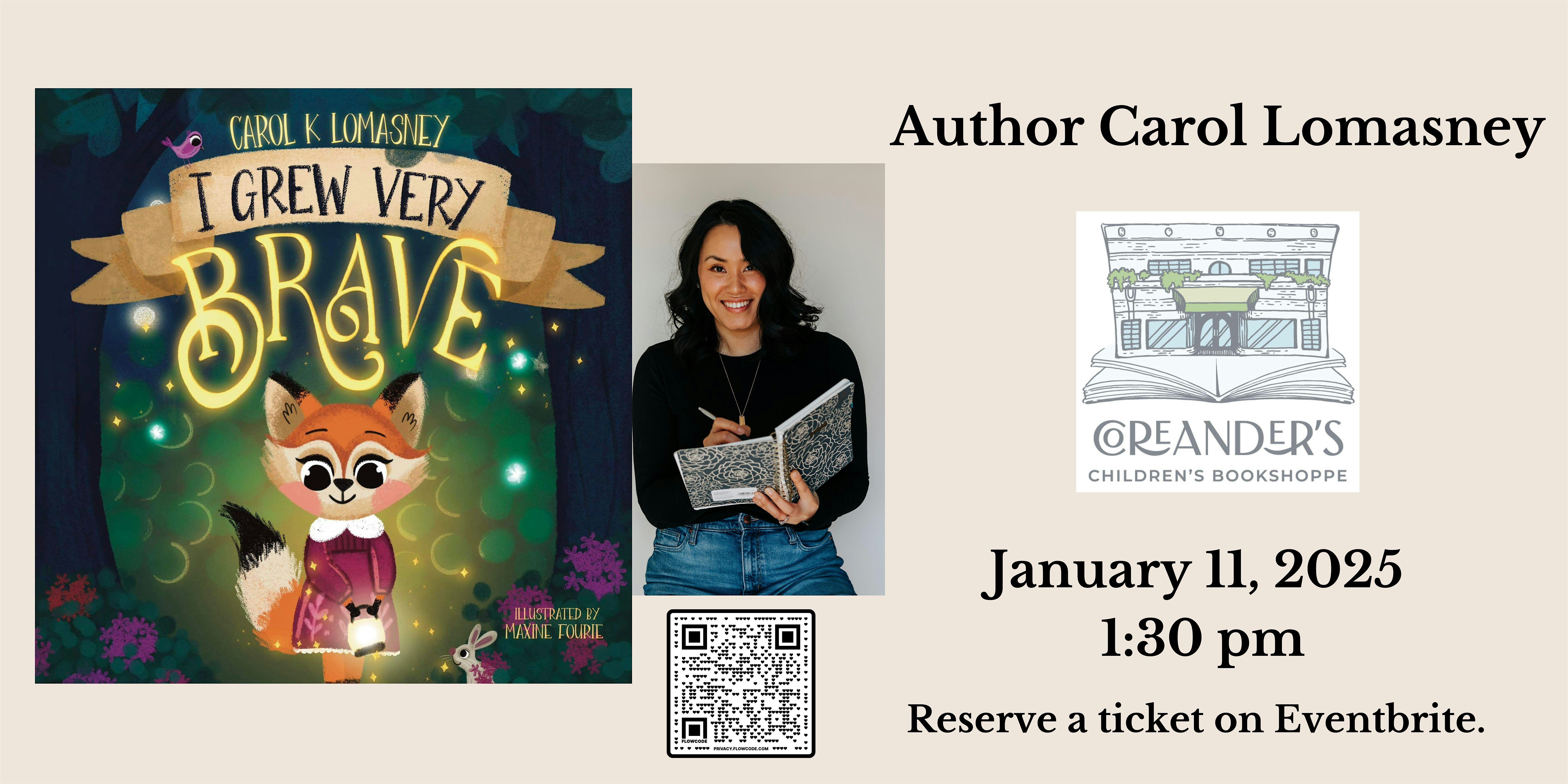 Author Carol Lomasney Book Reading & Signing | Coreander's Children's Bookshoppe