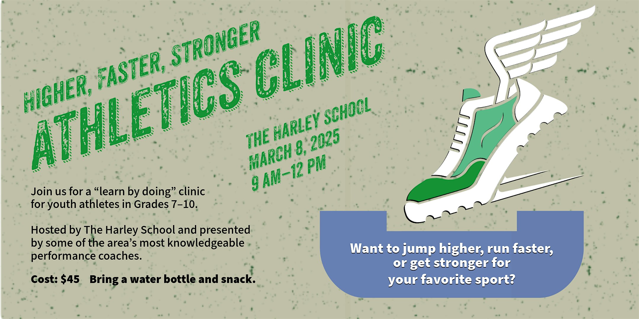 Higher, Faster, Stronger Athletics Clinic at The Harley School | Harley School