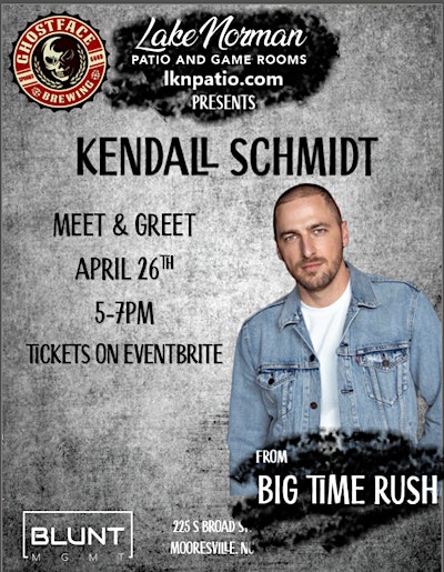 Kendall Schmidt Meet & Greet | Beer Lab by Ghostface Brewing