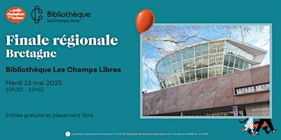 Finale régionale Bretagne 2025 - Les Petits champions de la lecture | Bibliothèque des Champs Libres