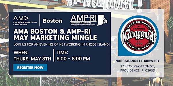 AMA Boston and AMP-RI: May Rhode Island Marketing Mingle | Narragansett Brewery