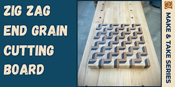 Zig Zag Optical Illusion End Grain Cutting Board | Rockler Woodworking and Hardware - Arlington