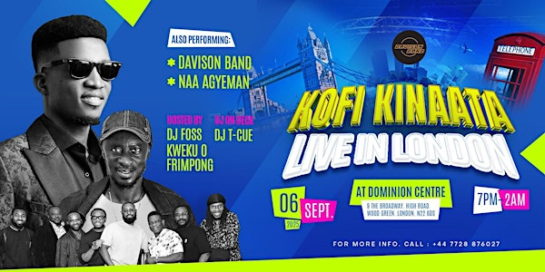 Kofi Kinaata Live in London | Dominion Centre - Gaumont Palace