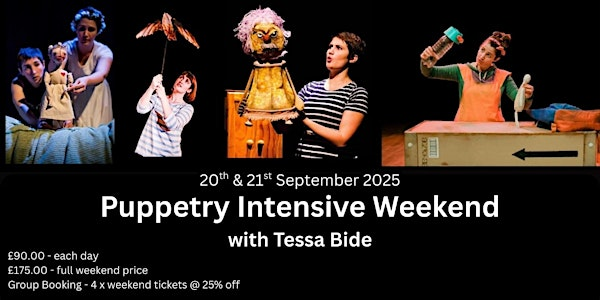Intensive Weekend Puppetry Course with Tessa Bide | Redcatch Community Garden