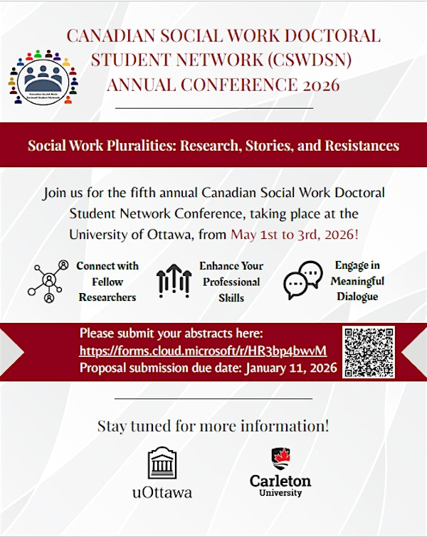 5th Annual Canadian Social Work Doctoral Student Network (CSWDSN) | University of Ottawa