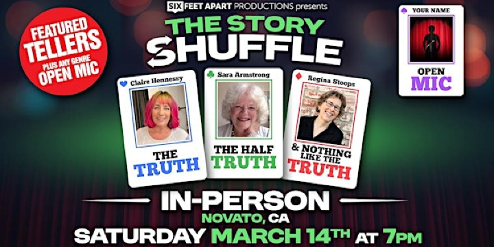 The Story Shuffle Saturday, March 14, 7:00 PM | Courtyard by Marriott Novato Marin/Sonoma