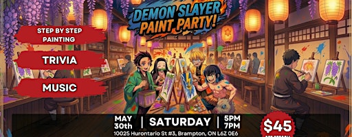 Anime Paint Party | 10025 Hurontario St #3