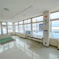 真冬の丘珠空港の展望台