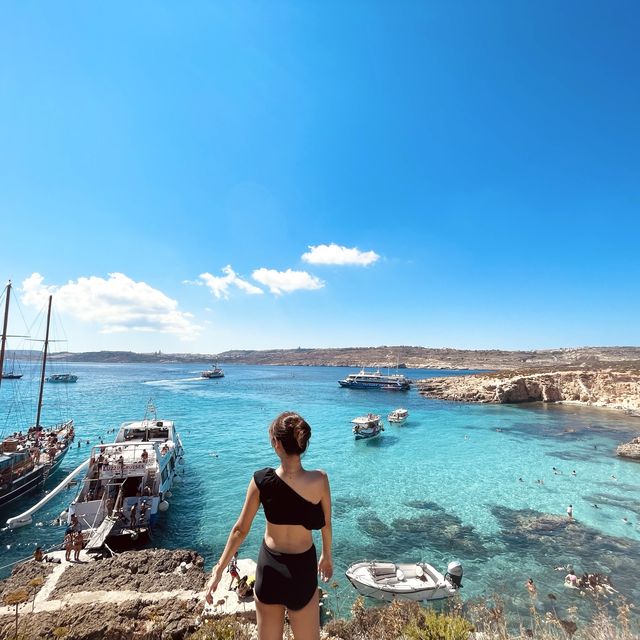 ブルーラグーンの透明度がすごい‼︎マルタに行ったらマストの離島🌴