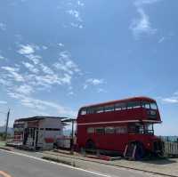 系島公路超特別London bus cafe🤩日本🇯🇵不一樣的風景
