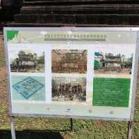 Historic Hindu temple with pyramid shape
