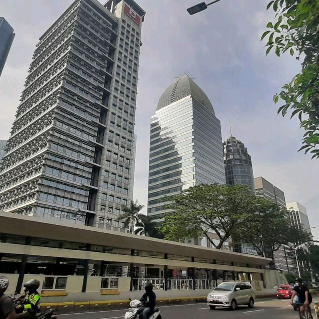 Morning walk around Jakarta
