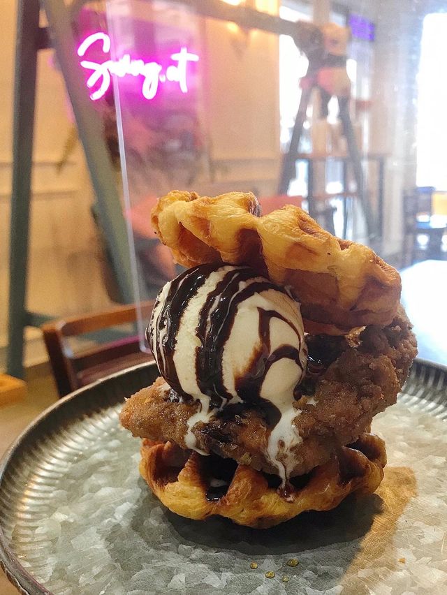 🥯熱辣炸雞牛角窩夫·貝果春夏下午茶💗