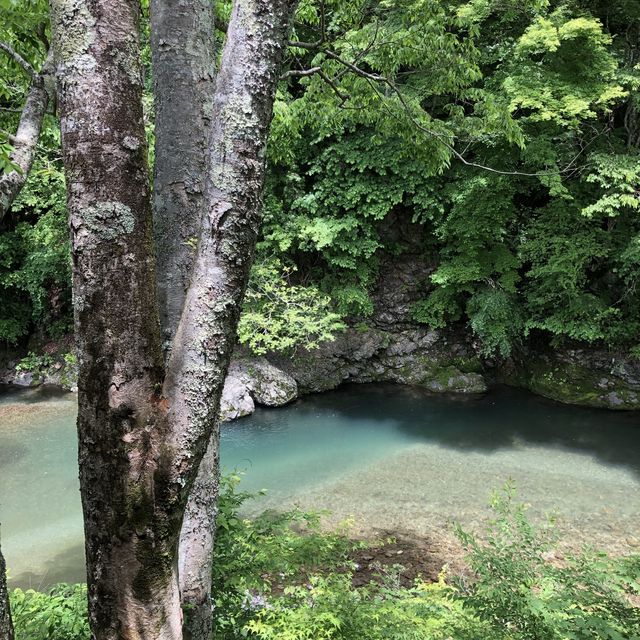 【巴淵】巴御前が泳いだと伝えられる場所