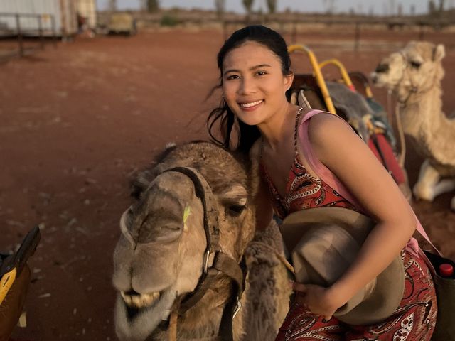 Sunset Camel Ride in Uluru ♥️