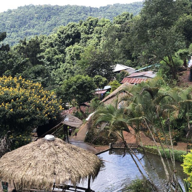 beautiful hill tribe in the national park 