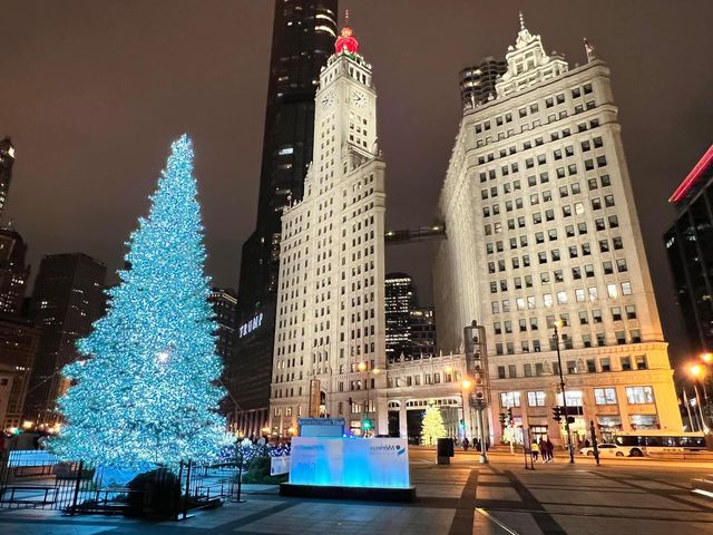 Evening Walk - Chicago during Christmas 