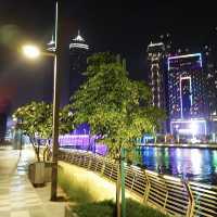 Dubai Waterfall 🫧💙💜🖤
