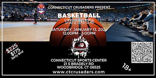Connecticut Crusaders Tryouts January 2024 | Connecticut Sports Center, South Bradley Road, Woodbridge, CT, USA