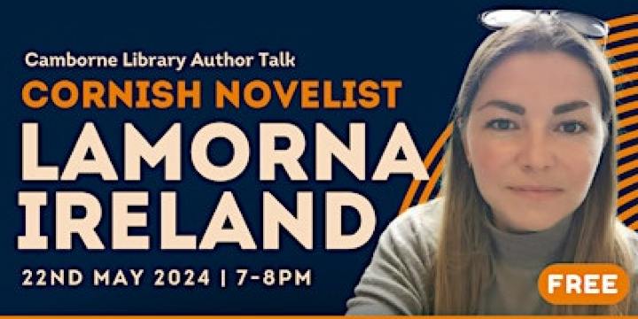 Author Talk with Cornish Romance Novelist 'Lamorna Ireland' | Camborne Library, Basset Road, Camborne, UK