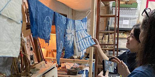 Indigo Shibori Dyeing Workshop | The Flax Project Workshop at The Plot