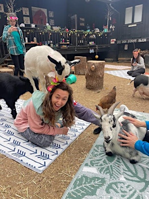 POP UP GOAT YOGA at the Fit Inn FUNNY FARM | Fit Inn