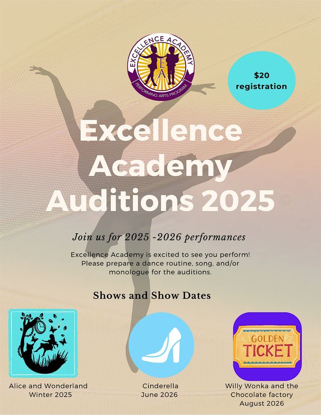 Excellence Academy Season show audition | 2605 Lord Baltimore Dr