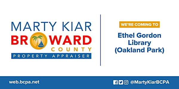 Broward County Property Appraiser at Ethel Gordon Library (Oakland Park) | Ethel M. Gordon Oakland Park Library