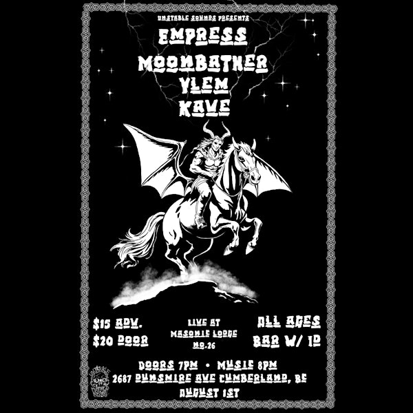 Empress/Moonbather/Ylem/Kave | Masonic Lodge no 26
