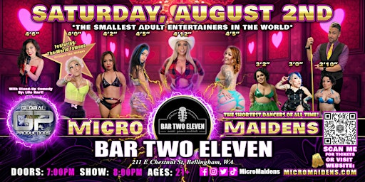 Bellingham, WA - Micro Maidens Dwarf Dancers @ Bar Two Eleven | Bar Two Eleven