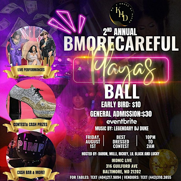 2nd Annual BMoreCareful Players Ball | Ikonic Live