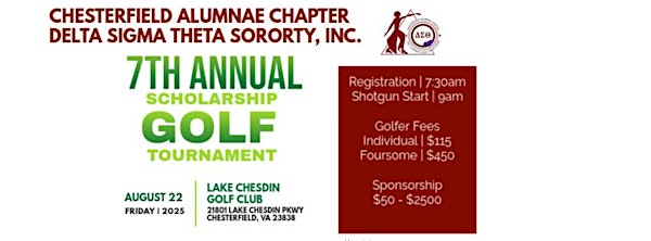 7th Annual Scholarship Golf Tournament (CAC of Delta Sigma Theta Sorority) | Lake Chesdin Golf Club