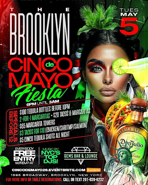 The Brooklyn Cinco De Mayo Fiesta | Gems Bar & Lounge