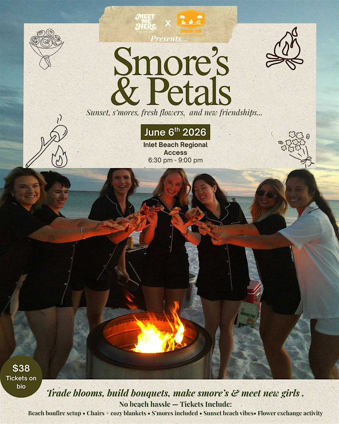 Smore's & Petals | Inlet Beach Regional Access