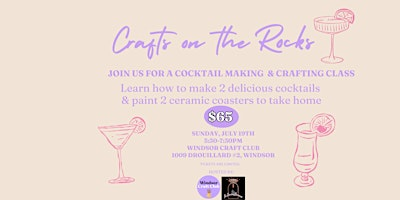 Crafts on the Rocks: A cocktail & crafting class | 1009 Drouillard Rd #2