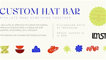 Custom Hat Bar Pop-Up: Design Your Own Hat in Silicon Valley | Treehouse Hotel Silicon Valley