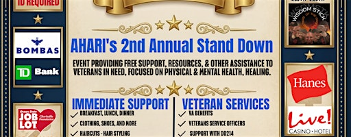 AHARI's 2nd Annual Stand Down - Philadelphia PA | Friends Hospital