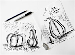 Charcoal Drawing Class for Adults and Teens | Expressive Brush Art Studio