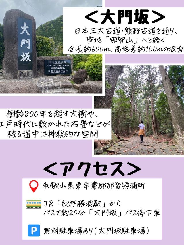 歩ける世界遺産《熊野古道＊大門坂》