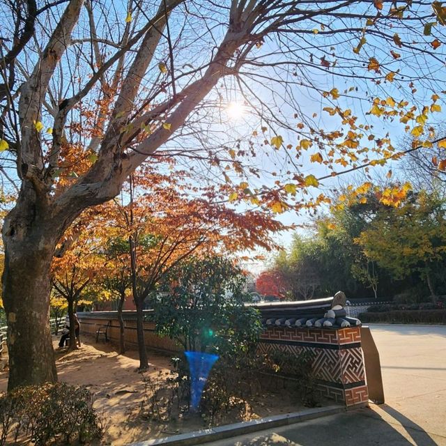 龍頭山公園喝釜山啤酒