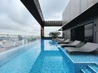 Amazing sunset pool view