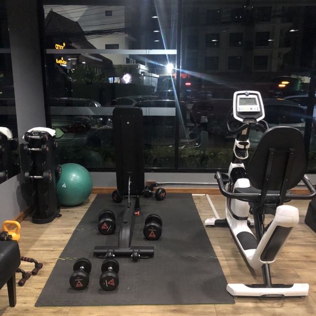 Swimming pool and gym at X Vibe Chiang Mai Decem