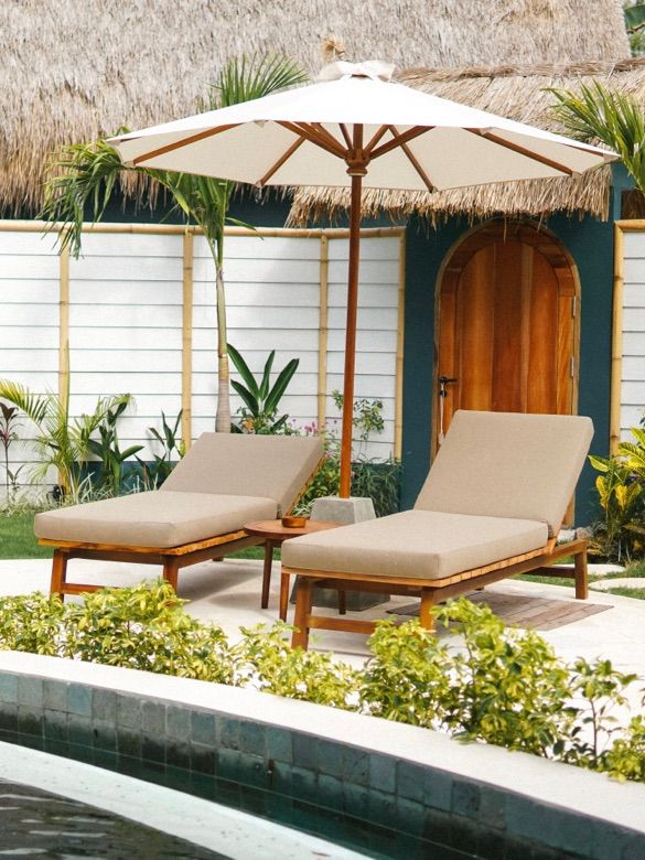 印尼 | Gili Air島上最大bamboo villa😱😍