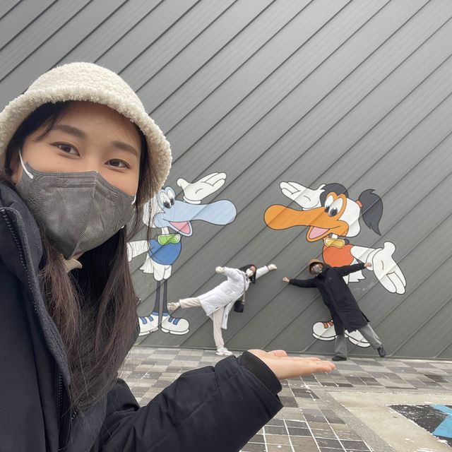 눈덮인 설산과함께❄️씨사이드리조트 루지